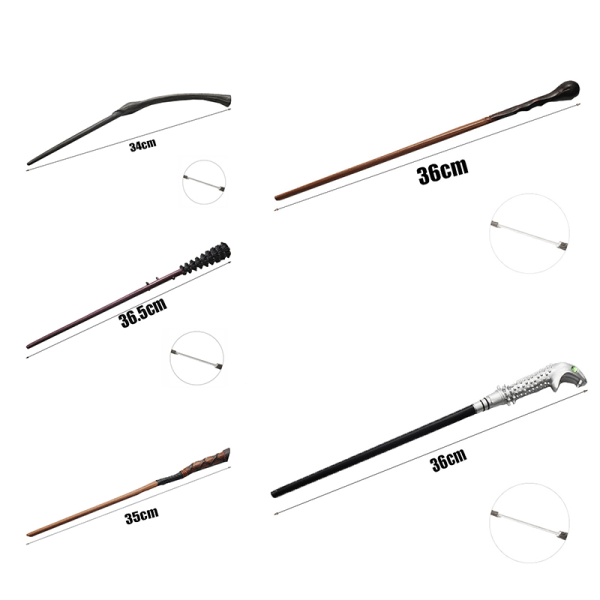 35-40cm Harry Potter Metallkjerne Magisk Tryllestav Leke A5_yux