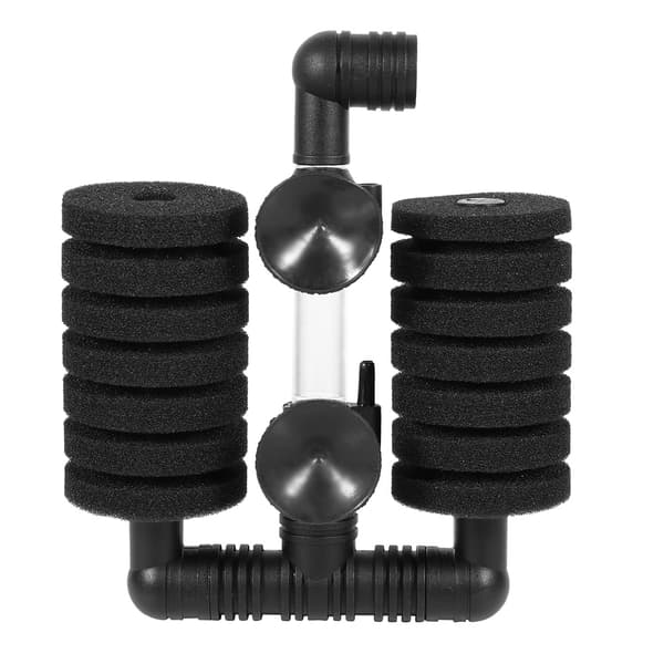 Deep Biochemical Sponge Air Pump Aquarium Filter With Suction Cup (Double Head Filter)