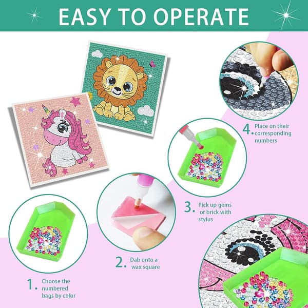 One Piece Kanelhund 5D Børn Diamantmaleri Kit DIY Stor Ædelsten
