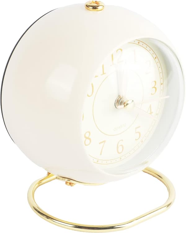 Retro Analog Väckarklocka, Sängbordsklocka med Hög Alarm, Ba