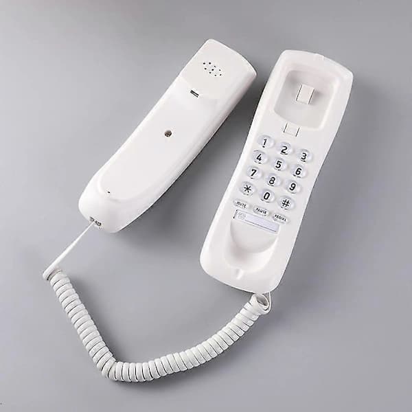 [PL] Wall-Mounted Corded Landline Phone with Speed Dial - Memory Buttons Wall Phone Black