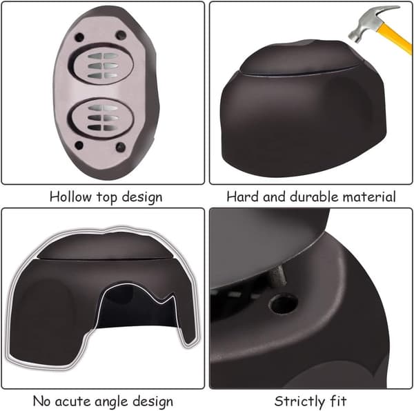 Reptile Hideout with Humidity Container for Gecko, Cave Design, Lizards