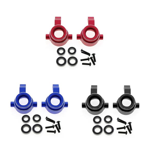 Aluminium Styrekonsol med Leje 9635 til 1/8 Sledge 95076-4 RC Bil Opgraderingsdele Tilbehør, Sort