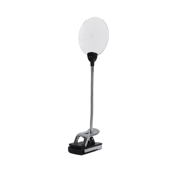 5X/10X Desktop Magnifier with LED Light Adjustable Magnifying Glass for Reading and Jewelry Making