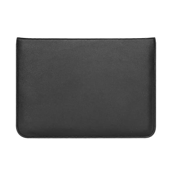Kuvertstil PU Læder Laptop Taske Etui til MacBook Air 13,3-tommer/iPad Pro 12,9-Sort