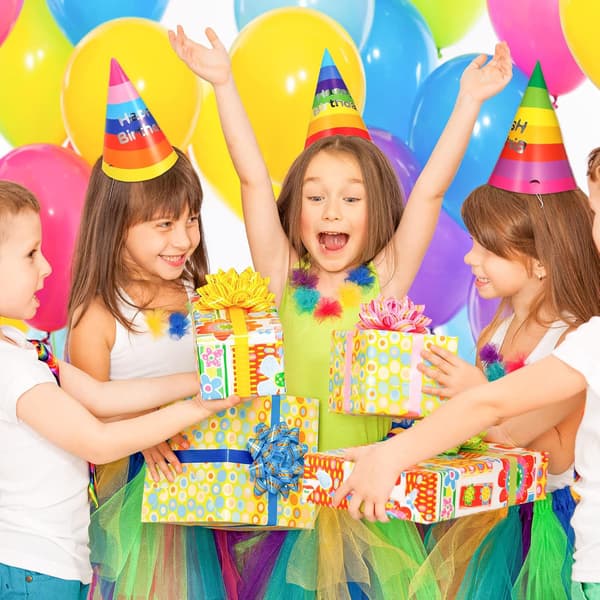 100 bursdagsfest hatt Regnbue kjegle papirfarge ParthDay hatt chi