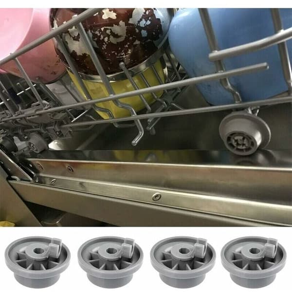 4 Dishwasher Wheels for Lower Basket, Compatible with Siemens, Model 165314