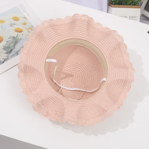 #Kaninhatt Solveske Solbeskyttelse Jente Halm Barn Barn Halm+Anime Strandhatt for Barn#