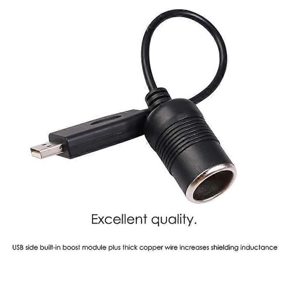 Kablet Controller Konverter Adapter USB-port til 12V Bil Cigarettænderstik Hun Strømkabel til Strøm