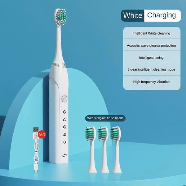 Home Vibration Soft Toothbrush Rechargeable Automatic Ultrasonic Adult