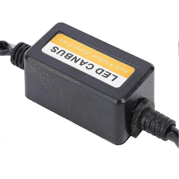2 stk H4 LED CANbus-dekoder DC 9 til 16V Plug and Play Anti-flimrende LED-frontlys motstandsdekoder 1028 szsh02