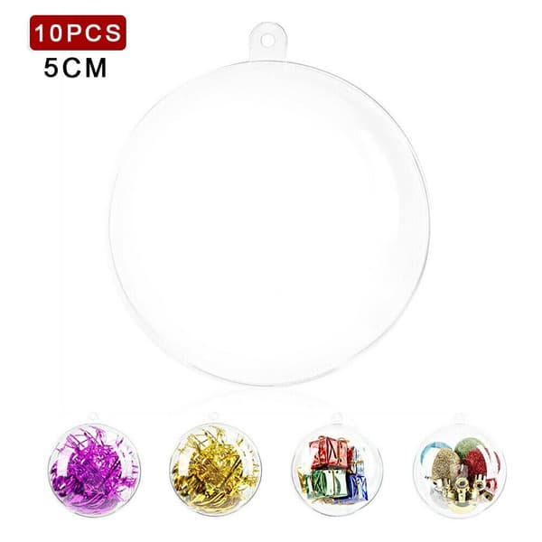 10 pcs Christmas Tree Baubles in 5 cm Diameter for Christmas Tree DXGHC