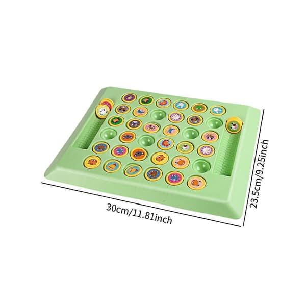Flip Chess Logical Two Player Memory Chess Game for Family Toddler Activity Animal Pattern 30x23.5cm Animal pattern 30x23.5cm