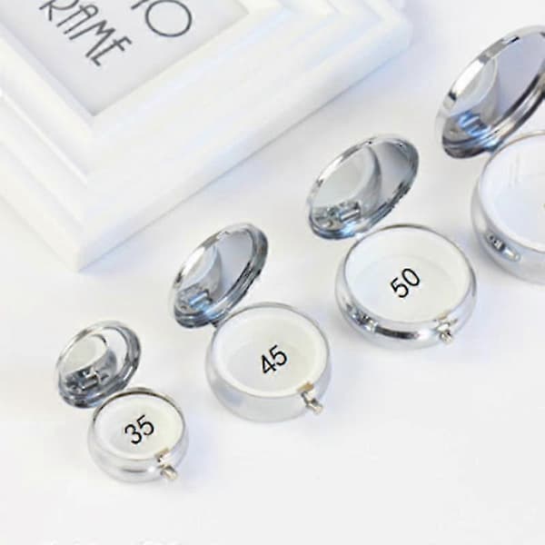 Metal Pill Case - Compact Medicine Organizer, Silver, 1 Piece