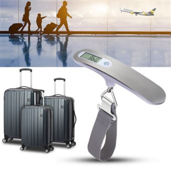 Elektronisk bagagevåg / Resevåg / Elektronisk bagage / Bärbar digitalvåg Max 50 kg 110 lb - Resor/ Shopping/ Utomhus och hemmaanvändning