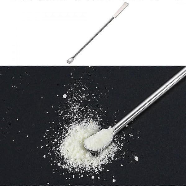 Lab Mini Scoop 6 PCS Stainless Steel Sampling Reagent Spoon Laboratory Double Head Spatula 125mm