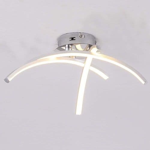 LED-loftlampe, buet loftkrone i moderne design