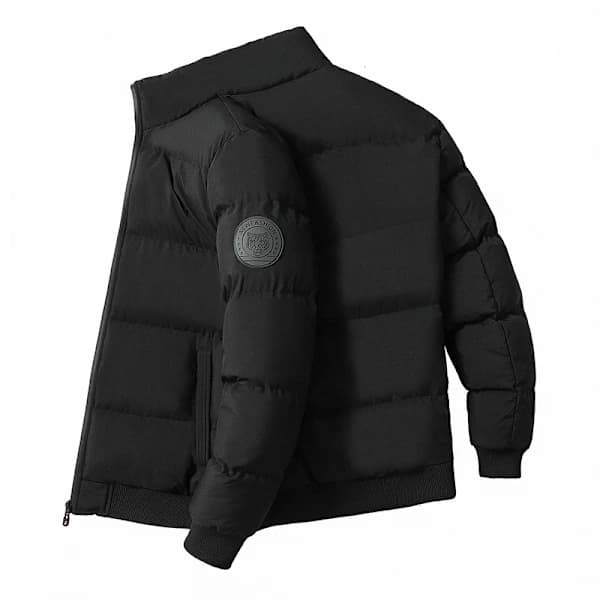 Vinterkappa Herrkappa Bomullskappa Varm Casual Lättviktskappa svart svart L[pl]