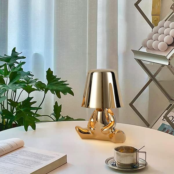 Bordlampe Dimbar LED Touch Kontroll Bordlampe Trådløs USB R