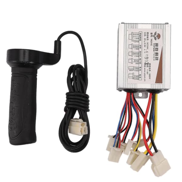 24V 500W DC Electric Bicycle Motor Brushed Controller Box With Brush Controller Long Line Twist Grip