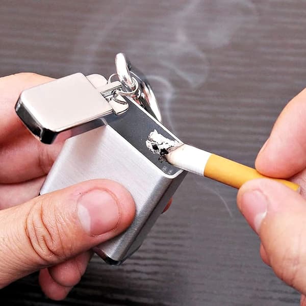 Portable Ashtray Mini Ashtray with Keychain Smokeless Travel Ashtray