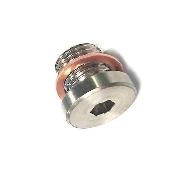 O2 Oxygen Sensor Stainless Steel Weld Hex Plug Broadband Solder Nut Cap M12x1.25