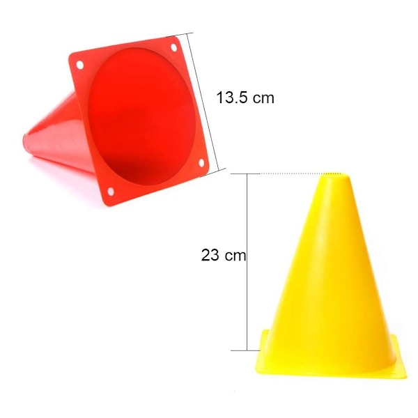 12-pack koner, trafikkoner för sport, fotboll, barn, hundar