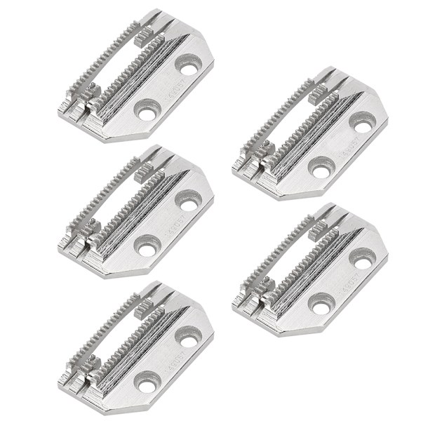 5 Pcs Sewing Machine Feed Dog Needle Plate Universal E-shaped Fine Teeth Double Row
