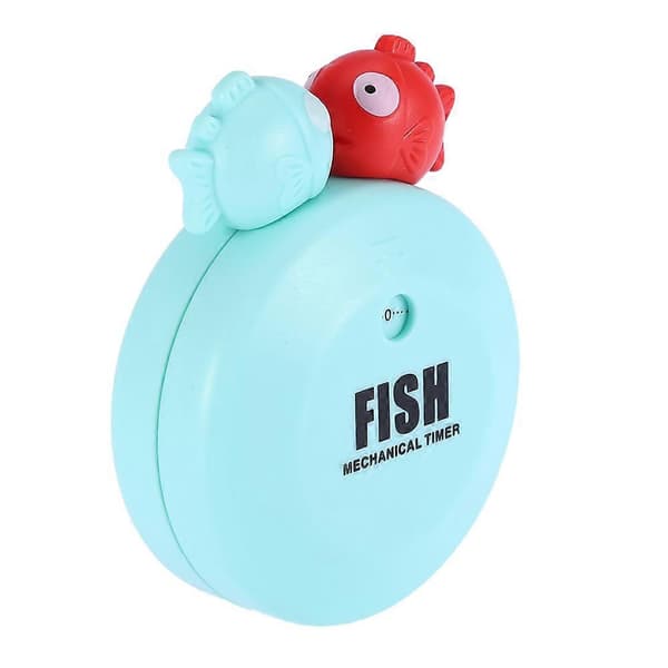 Söt tecknad fisk mekanisk timer för matlagning och bakning