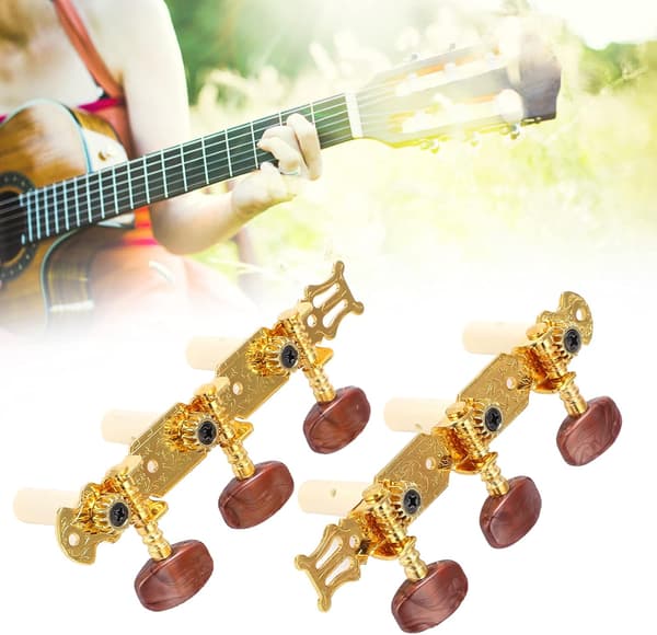 2 stk gitarstemmeskruer Klassisk gitarstemmeskruer Justerbare