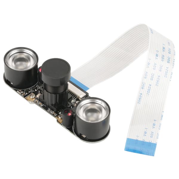 1 stk 5MP kameramodulkort 72° med nattsyn LED-fylllys for Raspberry Pi B 3/2