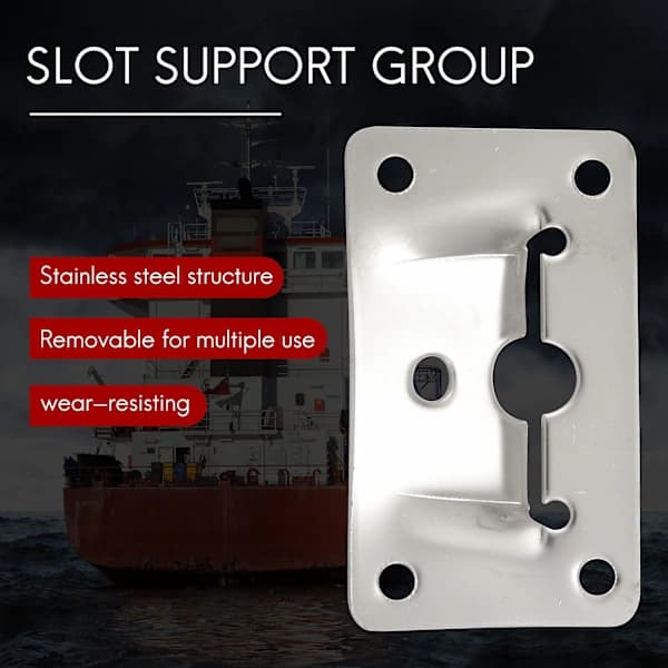 2 Set Marine Grade Stainless Steel Table Mount Set Removable Multiple Uses For Home Boat Marine