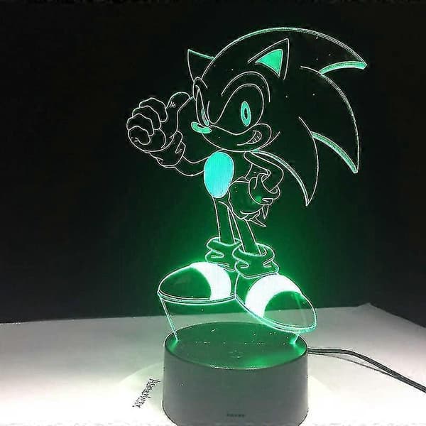 Piao 3D Sonic Natlampe 1 Model Og Farveskiftende A251 XH