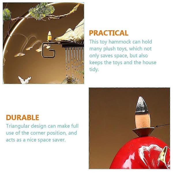 6 Pcs Incense Cone Trays Incense Cone Holders Backflow Burner Trays Support