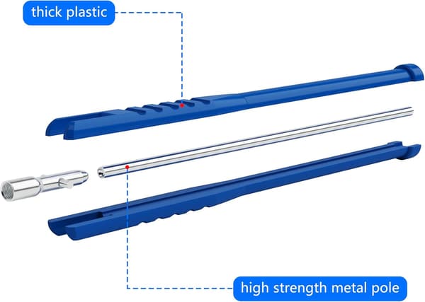 Tyre Valve Stem Puller Tool with Valve Core Removal Tool, Scratch-Free Tire Valve Installation Tool, Blue
