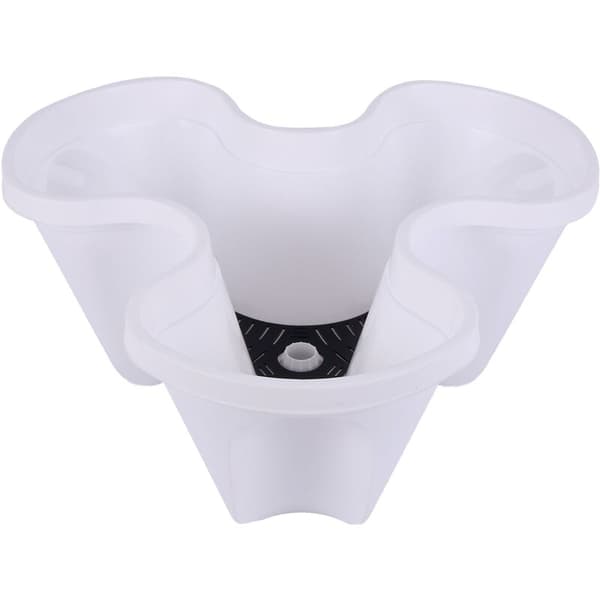 Tre-pedals stablebar kurvbeholder, hvit Antall: 1 stk