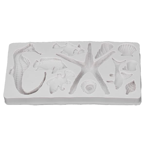 Silikoneform Grå DIY Søpindsvin Søhest Form Genanvendelig Non Stick Elastisk Silikone Kage Chokolade Isbit Fondant Form