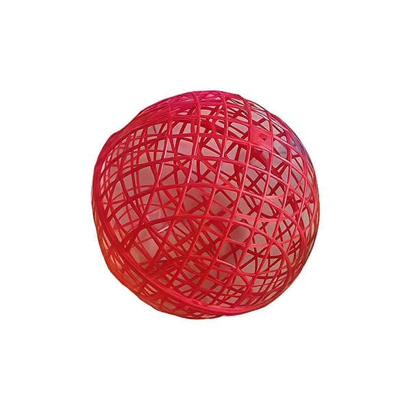 Portable Rolling Round Cage for Poultry, Chicks, Ducks, and Small Pets, Rabbit Cage with Mobility and Breathable Design, Red 30cm Red 30cm