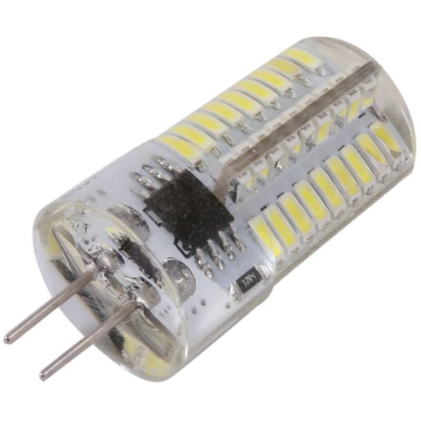 Dimmable LED Corn Bulb Mini Silicone Lamp 72 SMD 4014 G4 220V 200V-240V Replaces Halogen Bulb Pure White (Cool)