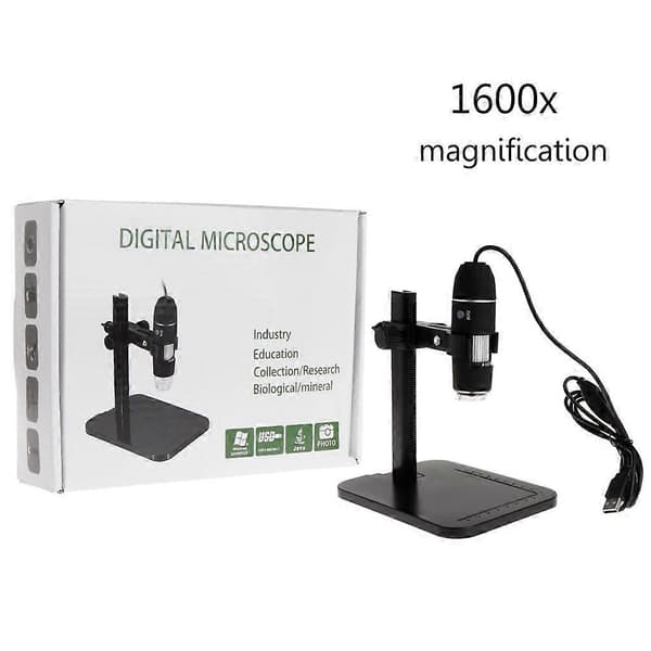 USB Digital Microscope Magnification Camera Endoscope with Ruler Holder