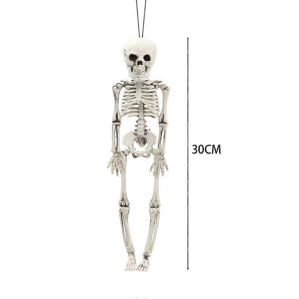 Halloween Skeleton Realistic Movable Hanging Skeleton Halloween Decoration 30cm