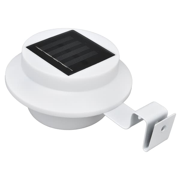 Utendørs solcellelamper for takrenner 3 LED Vanntette solcellelamper for gjerder, trappetrinn, hage og gårdsplass