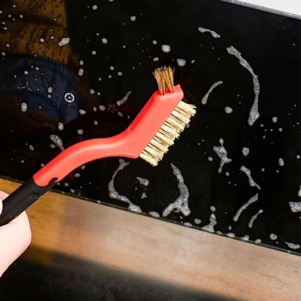 Steel, Brass, Nylon Scrub Brushes for Cleaning Weld Slag, Rust, Dust Removal