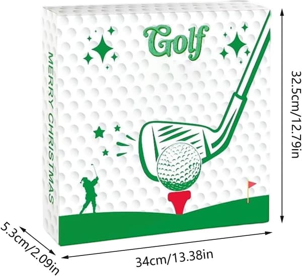 nedräkningskalender, jultillbehör, golftillbehör, nedräkning -