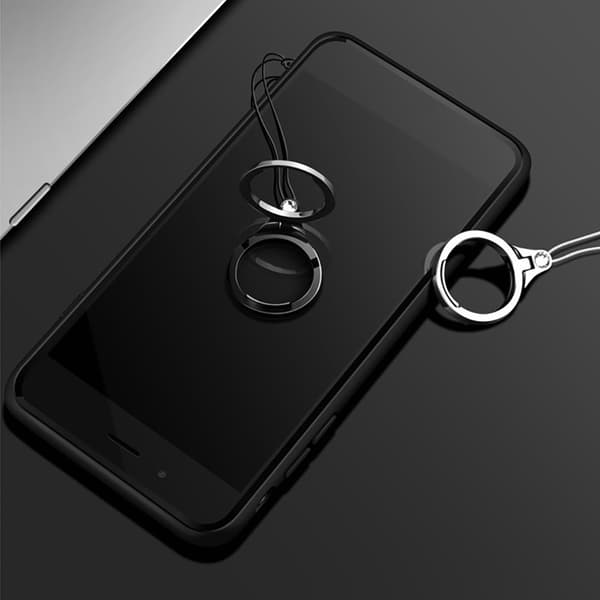 Universal 2 i 1 mobilholder og snor fingerringrem metalstativ