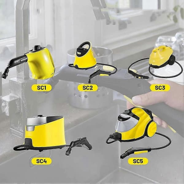 For Karcher SC1 SC2 SC3 SC4 SC5 Steam Cleaner Accessories Round Brush Grout Brushes Window Scraper Microfiber Cloth