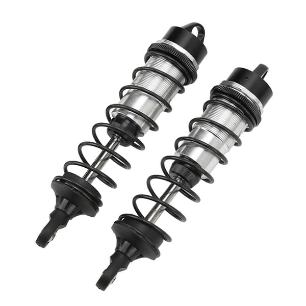 Et par RC frontstøddæmpere aluminiumslegering høj elasticitet RC frontfjederdæmper til ARRMA 1/7 sort