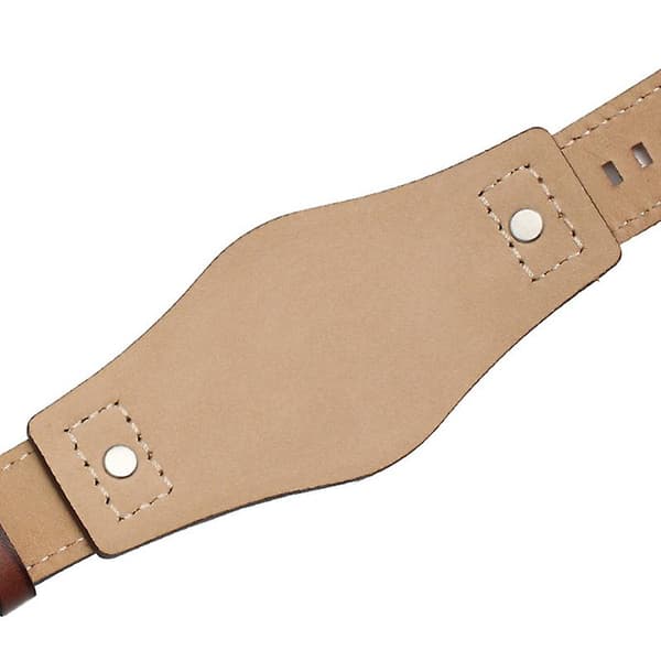 24MM Sort Brun Læder Urrem Til FOSSIL JR1157 Ure [DB] Brun Brown