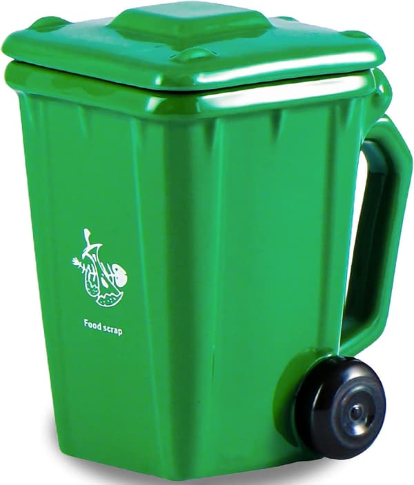 Ceramic Trash Can Themed Mug, Trash Can Mug, Novelty Mug, Trash Can Shaped Ceramic Mug, 401-500ml