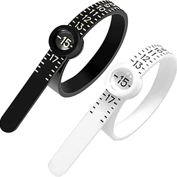 2-pack återanvändbar ringstorleksmätare